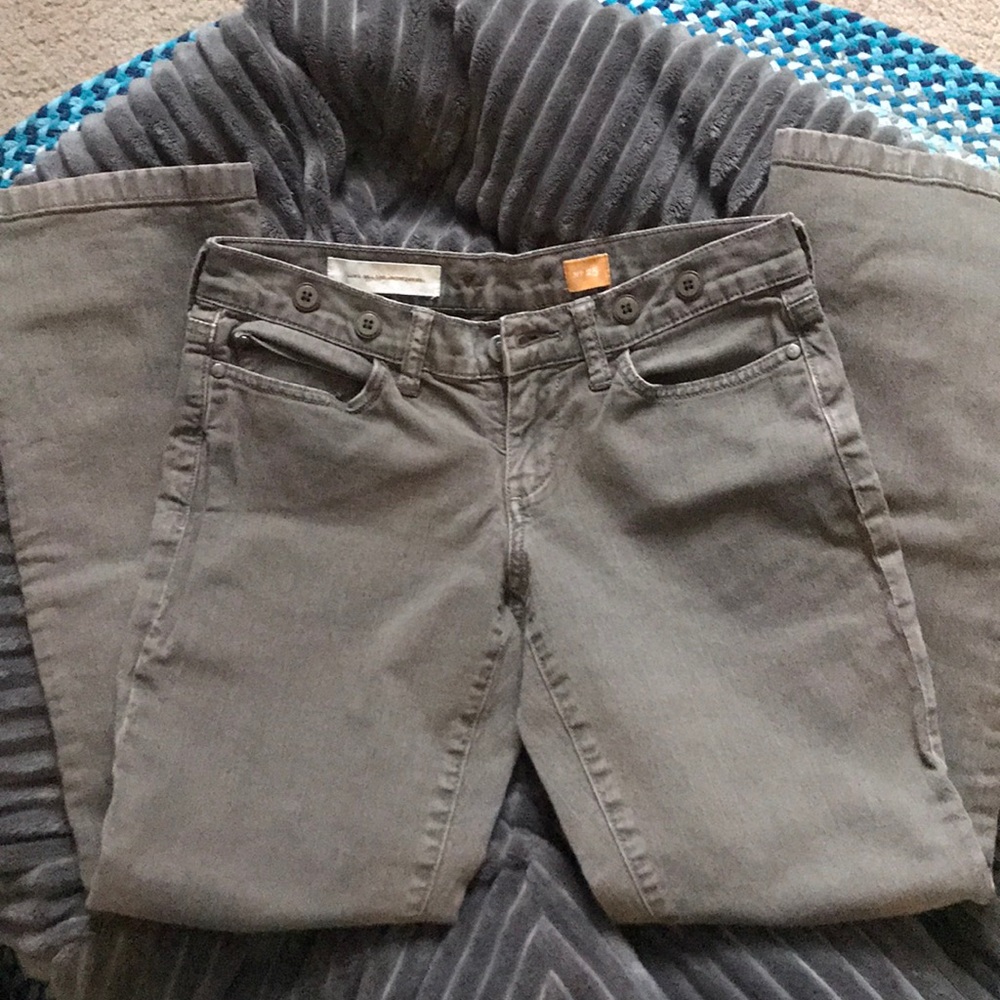 Pilcro and Letterpress Straight Leg Jeans Green